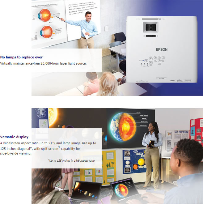 Epson EB-L210SF — projector image