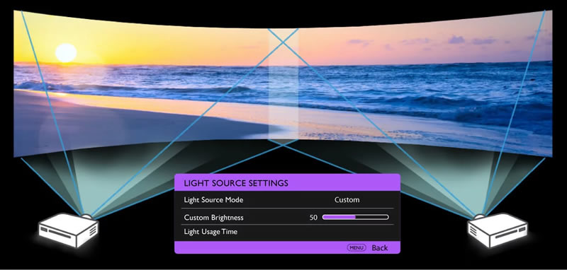 BenQ LU935ST — projector image